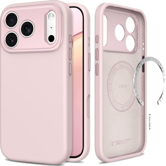 Tech-Protect Uniq MagSafe CC-etui til iPhone 18 Pro Max / 17 Pro Max – rosa