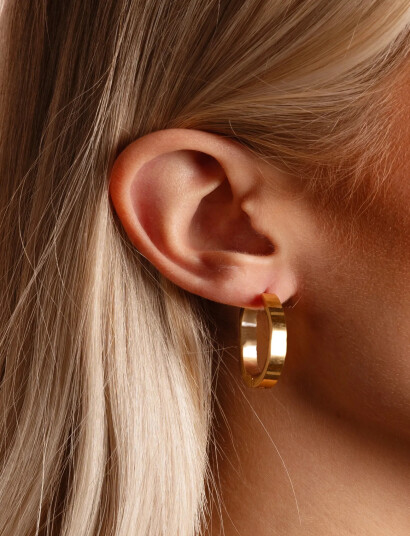 SNÖ of Sweden Liddy Big Ring Ear Plain G Onesize Gold ONE SIZE SNÖ of Sweden Liddy Big Ring Ear Plain G Onesize Gold ONE SIZE