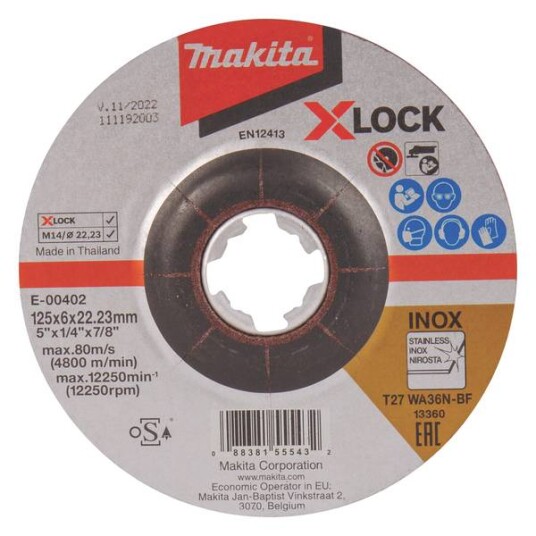 Makita E-00402 Slipeskive 125mm for Vinkelsliper