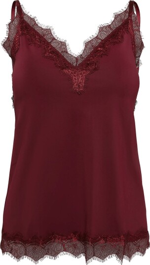 Rosemunde Rwbridget Sl Lace Strap Top WINDSOR WINE L