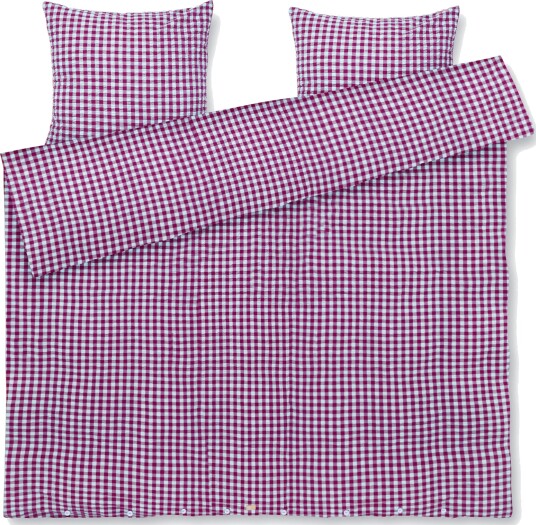 Bæk&Bølge Dynetrekksett 220x220 + 50x60 Fuchsia / Mintgrønn