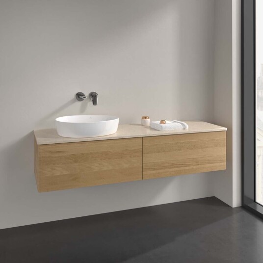 Villeroy & Boch Antao Servantskap med 2 skuffer 160x50x36 cm u/lys Eik/Crème