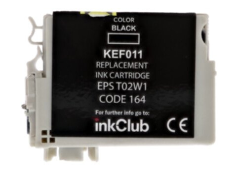inkClub KEF011 Blekkpatron, erstatter Epson 502XL, svart, 550 sider