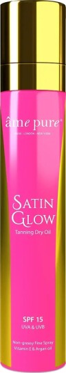 âme pure Satin Glow Sunscreen Tanning Dry Oil Spray | Spf 15 Nude 140 ML