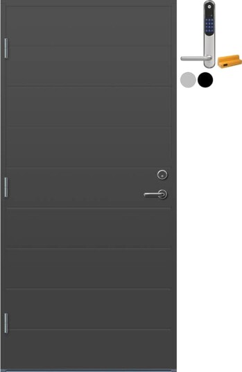 Ytterdør Bygg1 Tau med Yale Doorman Classic Home