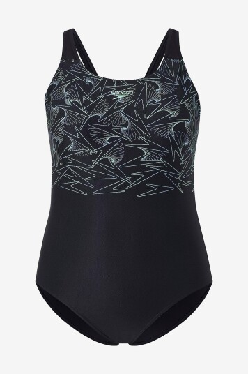 Speedo Badedrakt Womens Hyperboom Placement Muscleback Grønn