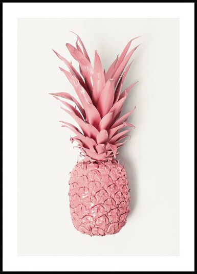 Pink Pineapple Plakat Plakat / 30x40cm