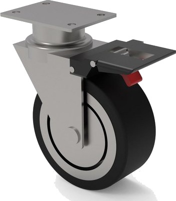 Promeister Hjul Med Brems Til Verktøyvogn 125 mm Promeister Hjul Med Brems Til Verktøyvogn 125 mm