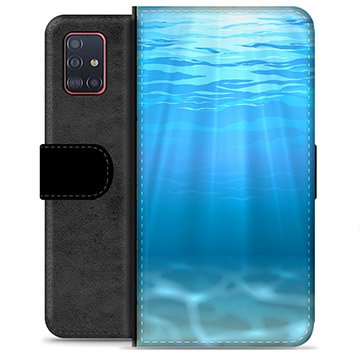 Samsung Galaxy A51 Premium Lommebok-deksel Hav