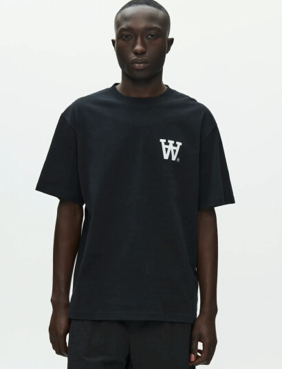 WOOD WOOD Wwliam Tee Aachest 25220   Black   L