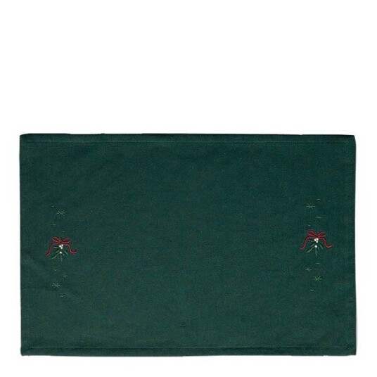 Juna   Christmas Fable dekkebrikker Misteltein 49x32 cm grønn