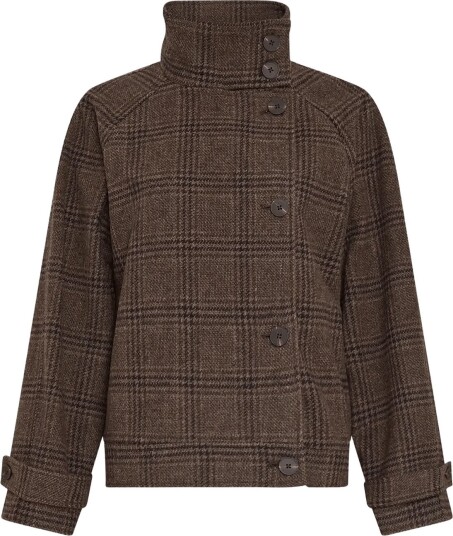 MSCH Copenhagen Mschpamela Amaranda Jacket Chk   HOT FUDGE/RUBBE   L/XL