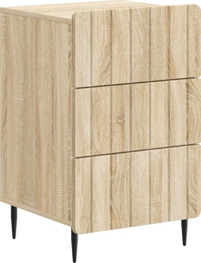  Nattbordskap med skuff Sonoma eik 43x 41 x 68 cm Konstruert tre