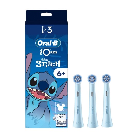 Oral B iO Kids Stitch tannbørstehoder 930604 3 pakning Oral B iO Kids Stitch tannbørstehoder 930604 3 pakning