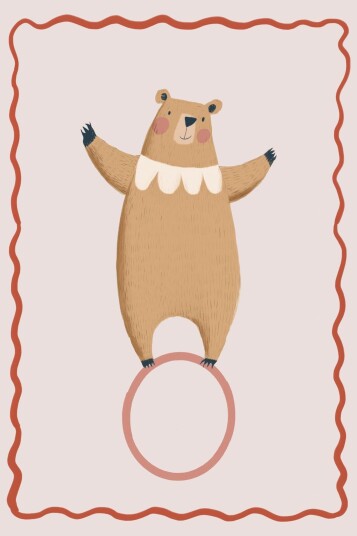 Namly Design Plakat Sirkus Bjørn POSTERXZMGXU