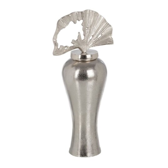 Bigbuy Home Vase 14 X 14 X 43 Cm Metall Sølv