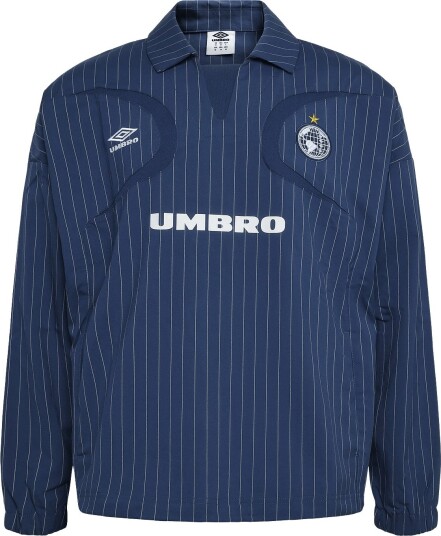 Umbro Pinstripe Drill Top   BLUE   L