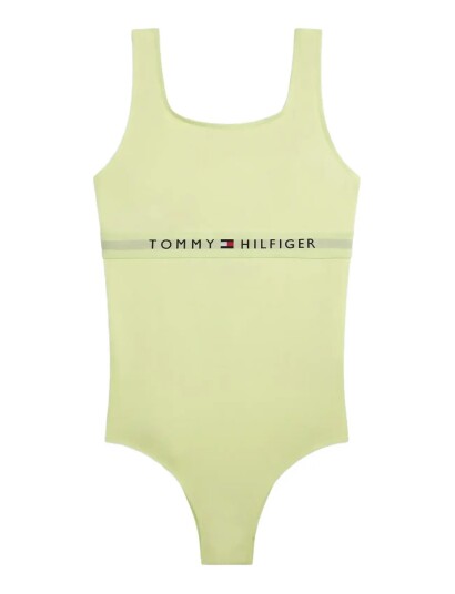 Tommy Hilfiger Square Neck One Piece Green 164 170