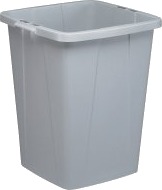 Durable Durabin   Avfallskurv   Firkantet   90 L   Håndtak   Grå