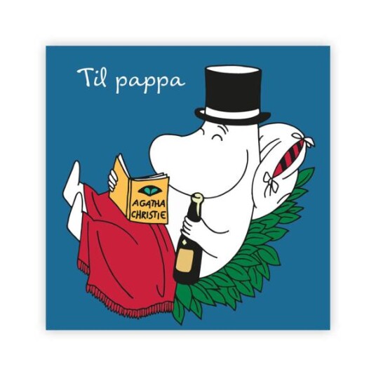 Mummi - Mummi kort dobbelt Til pappa blå