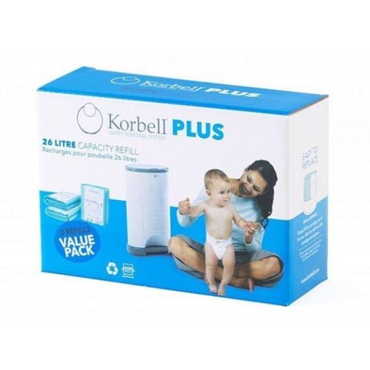 Korbell Bleiepose refill til PLUS Bleiebøtte 3pack