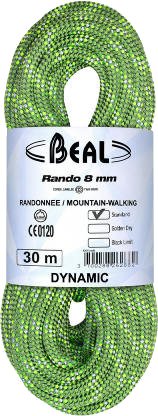 Dynamisk Line Beal Rando 8 Mm 30 M   Green
