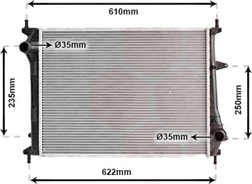 VAN WEZEL 17002329 Radiator motorkjøling