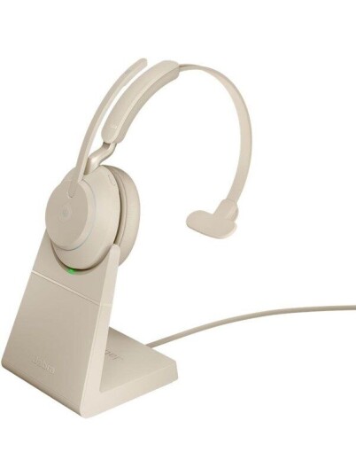 Jabra Evolve2 65 Link380c MS Mono Stand Beige Jabra Evolve2 65 Link380c MS Mono Stand Beige