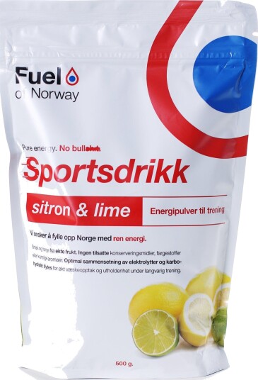Fuel Of Norway Sportsdrikke 0,5kg Sitron/Lime 0,5kg Fuel Of Norway Sportsdrikke 0,5kg Sitron/Lime 0,5kg