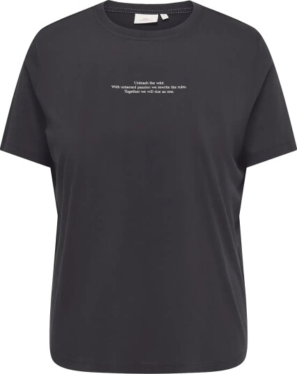 ONLY Carmakoma Carroxy S/S Reg O Neck Tee Jrs Black 54