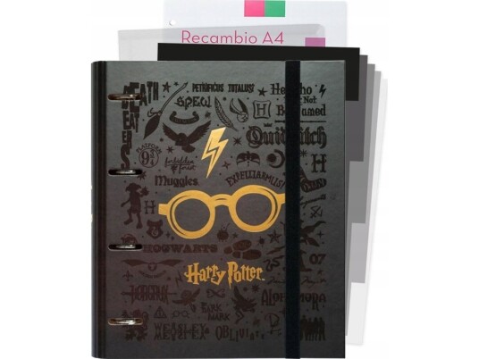Harry Potter Ringperm A4 Med Ark (4 Ringer, Strikk) Harry Potter Ringperm A4 Med Ark (4 Ringer, Strikk)