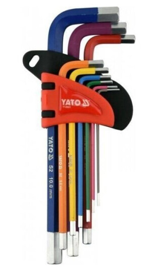 Yato Sett Med 1,5-10 Mm Sekskantnøkler, 9 Stk