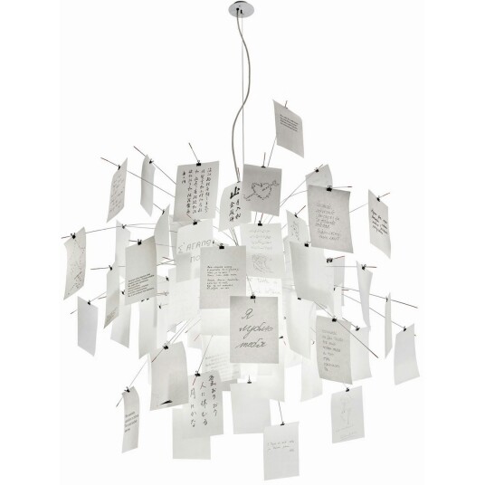 Ingo Maurer Zettel'z 5 Taklampe 600 cm Kabel Sølv