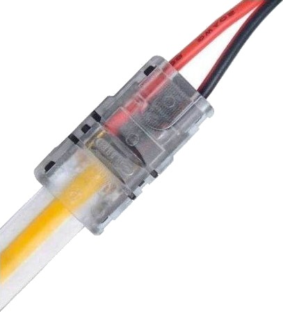 LED stripe samler til løse ledninger 8mm COB enkeltfarget IP20 5V 24V
