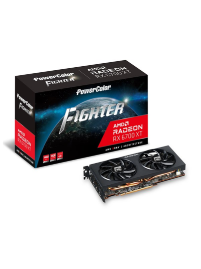 PowerColor Radeon RX 6700 XT Fighter - 12GB GDDR6 RAM - Grafikkort