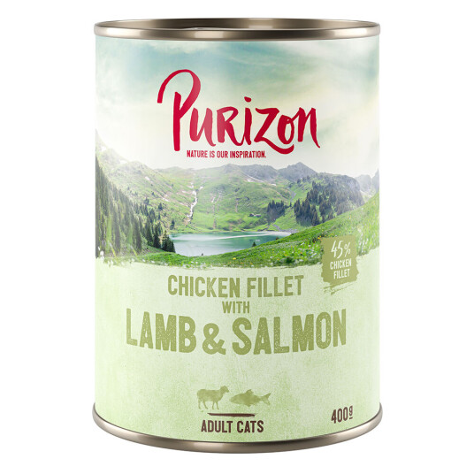 Purizon Adult 6 X 400 G Kornfritt Hønsefilet Med Laks & Lam