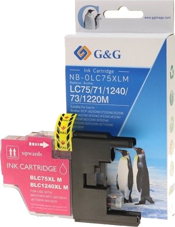 G&G Brother LC 1240M magenta blekkpatron 600 sider