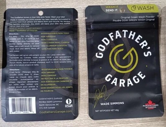 Godfathers Garage Original Green Wash pulver 40g Godfathers Garage Original Green Wash pulver 40g