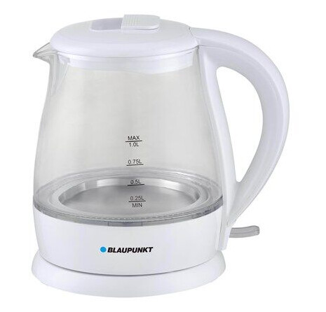 Blaupunkt EKG301 Vannkoker 1630 W 1L Hvit Glass