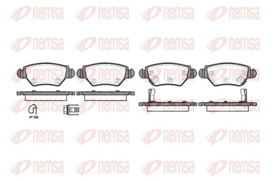 Bremseklosser REMSA 0685.22 Bremseklosser REMSA 0685.22