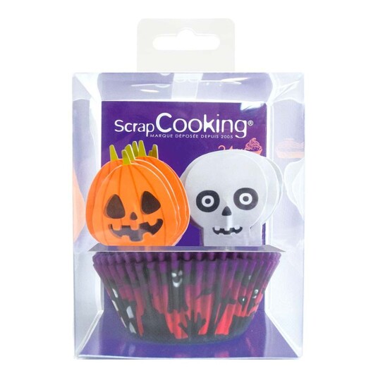 CakeSupplies Cupcake Kit Halloween - 24-pakning