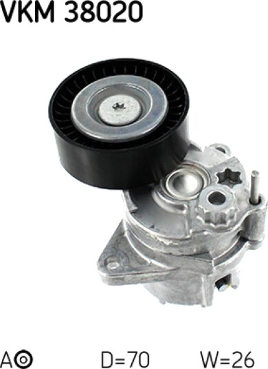 Strammehjul kilerem SKF VKM 38020