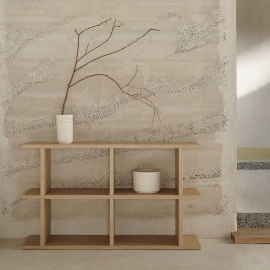Ferm Living Kona Bokhylle 2x2 Naturlig eik Ferm Living Kona Bokhylle 2x2 Naturlig eik