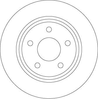Bremseskive TRW DF6556 Bremseskive TRW DF6556