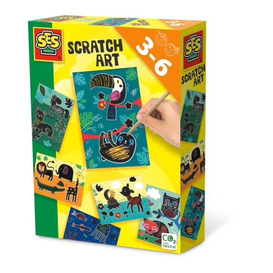 SES Creative Scratch art animals S14622