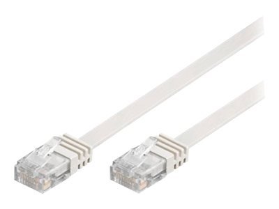 Deltaco Koblingskabel Rj-45 Hann Til Rj-45 Hann 3 M Utp Cat 6 Formstøpt Flat Hvit Deltaco Koblingskabel Rj-45 Hann Til Rj-45 Hann 3 M Utp Cat 6 Formstøpt Flat Hvit