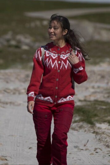 Viking Garn 1708 9 Herla Kofte Rød Viking Garn 1708 9 Herla Kofte Rød