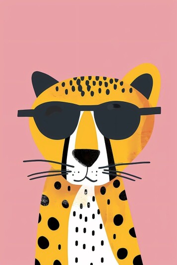 Namly Design Plakat Cool Leopard POSTERI85Y4H Namly Design Plakat Cool Leopard POSTERI85Y4H