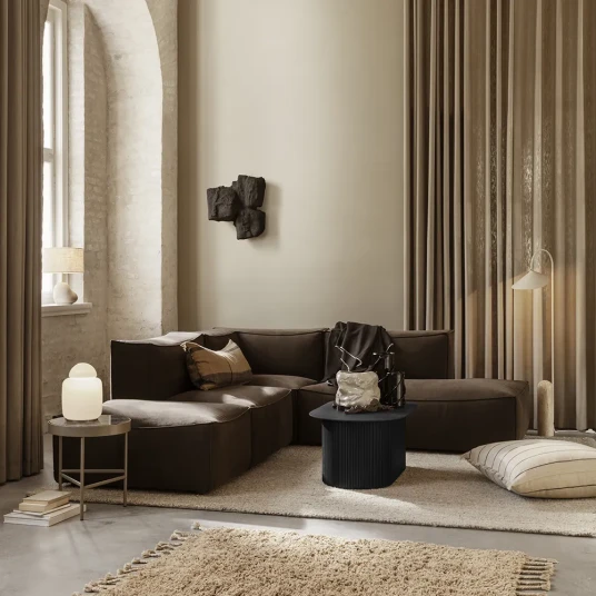 Ferm Living Catena Sofa Center S100   Hot Madison   Brown