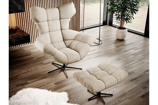 Lenestol Rathkeale Beige/Svart